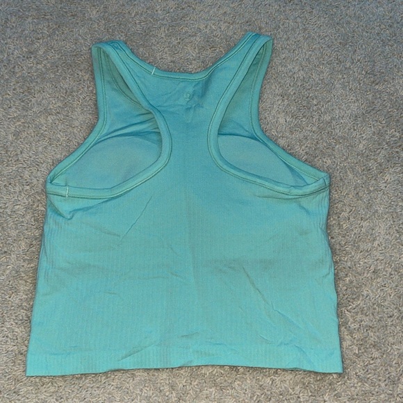 Ebb to street cropped razorback tank top Mint green color - Picture 2 of 5